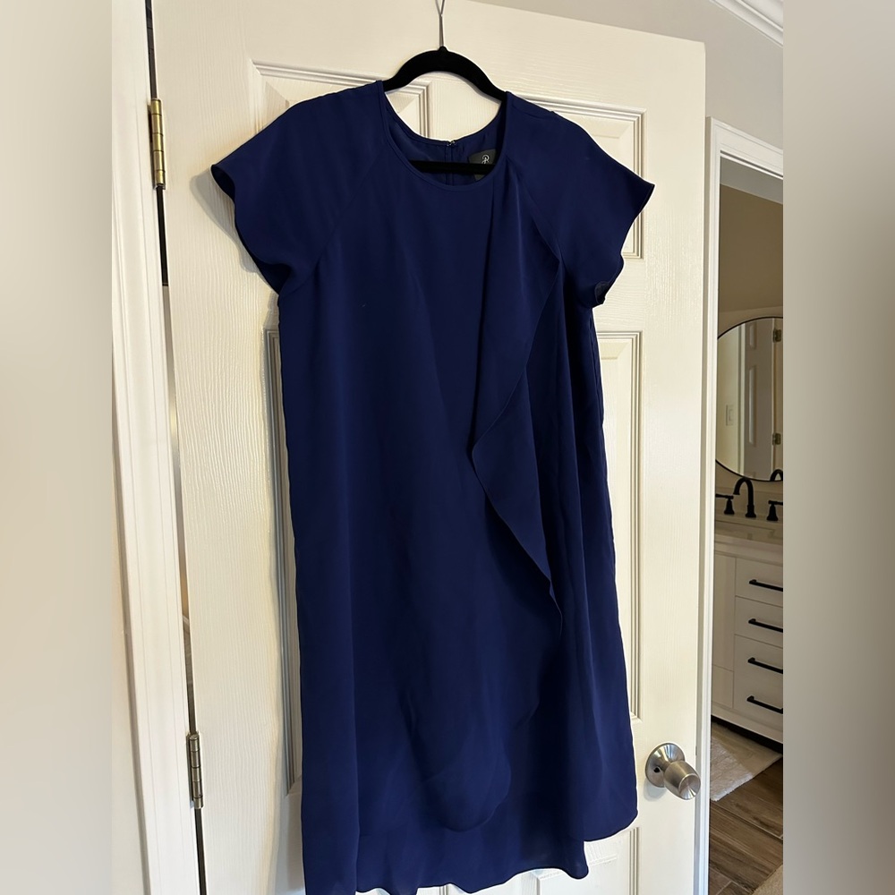 Adrianna Papell Navy Midi Dress